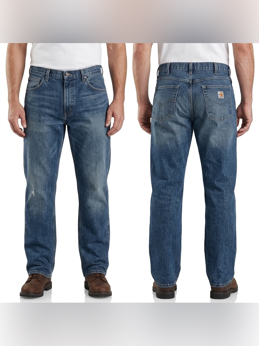 Carhartt FR Flame Resistant Work Jeans Mens 40x34 Relaxed Fit Blue Denim